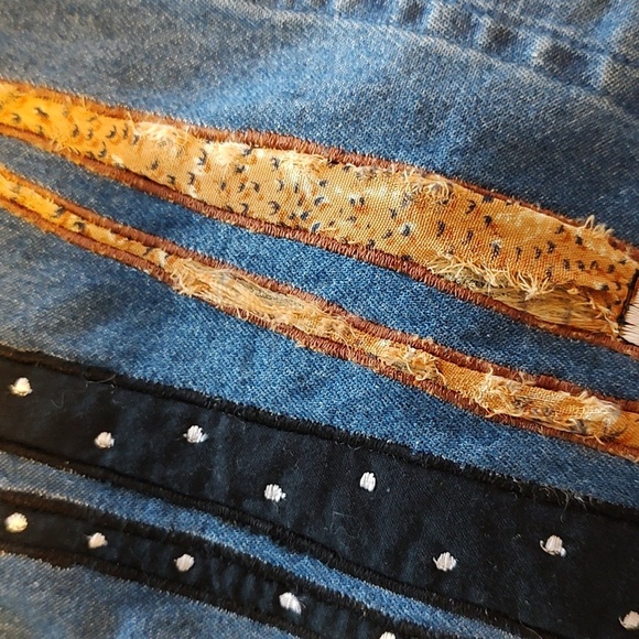 CAT EMBROIDERED Boho Denim Jacket SIZE MEDIUM SALE! - Picture 16 of 16
